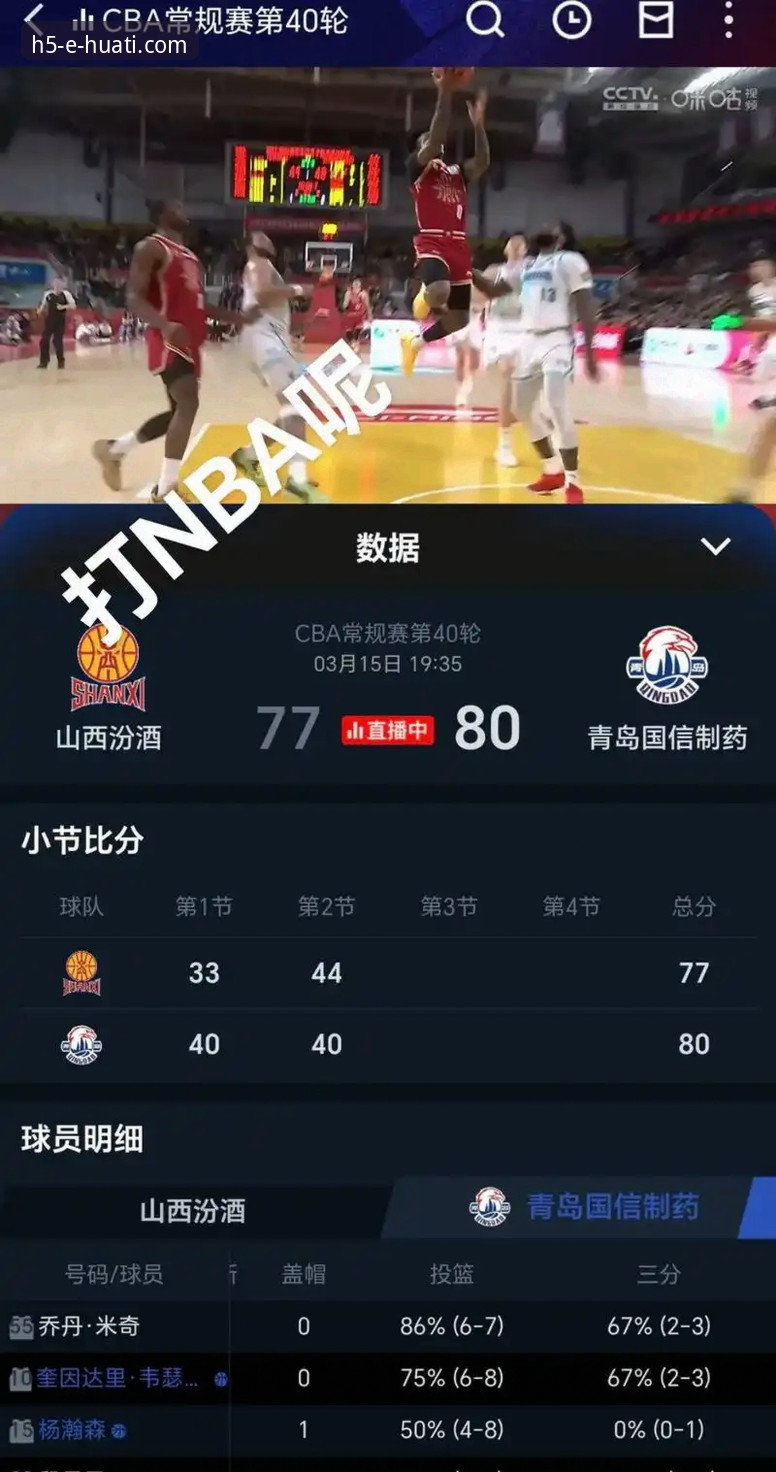 CBA季后赛首轮G2战况解读指南：山西横扫青岛晋级八强，华体育平台深度体验